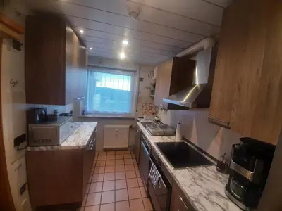 Küche/Küchenzeile in der Unterkunft Apartment am Dülmen