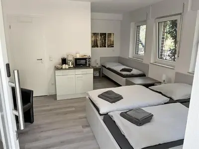 Ein Bett oder Betten in einem Zimmer der Unterkunft Sportpark Reken Apartment II
