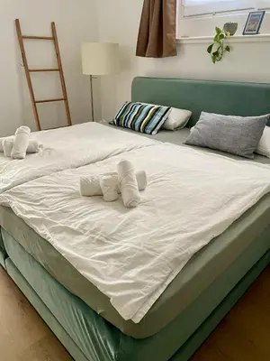 Ein Bett oder Betten in einem Zimmer der Unterkunft Appartement nähe Gruga-Messe und Klinik!