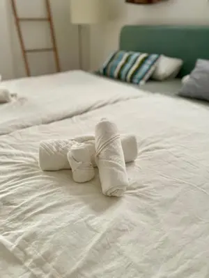Ein Bett oder Betten in einem Zimmer der Unterkunft Appartement nähe Gruga-Messe und Klinik!