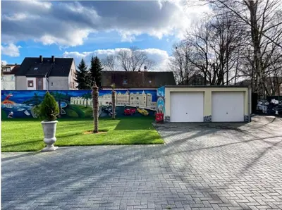 Das Gebäude in dem sich die Ferienwohnung befindet