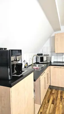 Küche/Küchenzeile in der Unterkunft Eigene Wohnung und zentrale Lage
