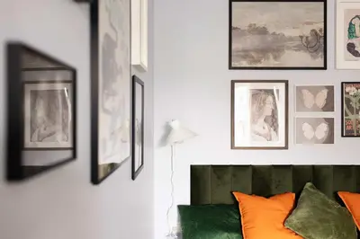 Ein Sitzbereich in der Unterkunft Premium 2-Level apartment on Rhine, Great Location
