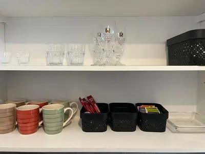 Küche/Küchenzeile in der Unterkunft Ruhrperle Apartment 2 Essen
