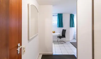 Ein Sitzbereich in der Unterkunft Kompakt und Gemütlich 1-Zimmer-Apartment
