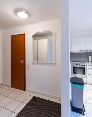 Küche/Küchenzeile in der Unterkunft Kompakt und Gemütlich 1-Zimmer-Apartment