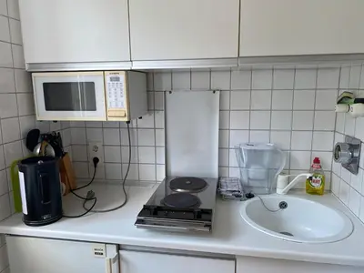Küche/Küchenzeile in der Unterkunft Single Apartment in schöner Lage Gerresheim