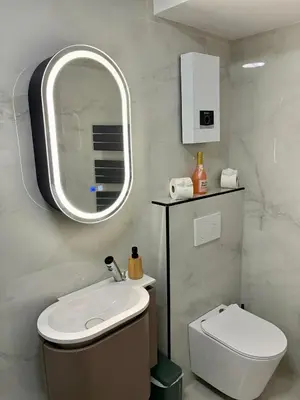 Ein Badezimmer in der Unterkunft Aura Apartment und Spa Herne