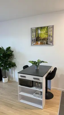 Grundriss der Unterkunft Modernes City Apartment mit Parkplatz