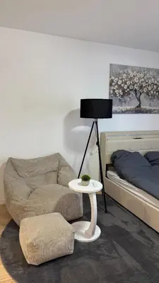 TV/Unterhaltungsangebot in der Unterkunft Modernes City Apartment mit Parkplatz