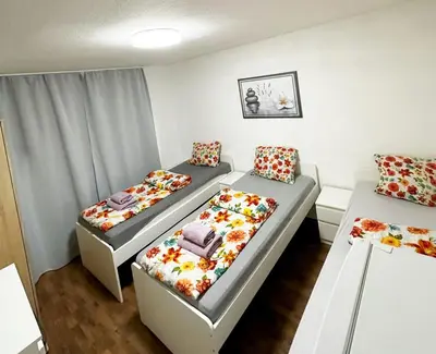 Ein Bett oder Betten in einem Zimmer der Unterkunft Apartment in Bochum