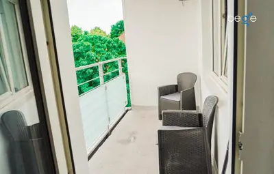 Ein Sitzbereich in der Unterkunft BEGE APARTMENTS Remote Base