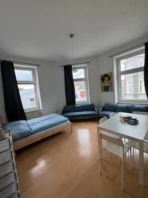 Ein Sitzbereich in der Unterkunft DownTown Appartement Monteurs Ferienunterkunft