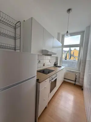 Küche/Küchenzeile in der Unterkunft DownTown Appartement Monteurs Ferienunterkunft