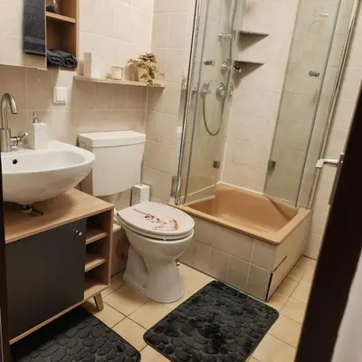 Ein Badezimmer in der Unterkunft Wohnung in Düsseldorf