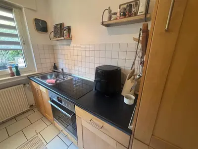 Küche/Küchenzeile in der Unterkunft Fewo trallafitti
