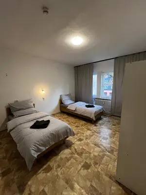 Ein Bett oder Betten in einem Zimmer der Unterkunft Work & Sleep Apartment - Duisburg, Am Gottesacker
