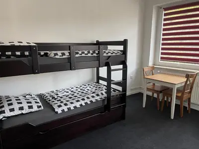 Ein Bett oder Betten in einem Zimmer der Unterkunft C3 Wohnung für Monteure und Arbeiter in Schwerte