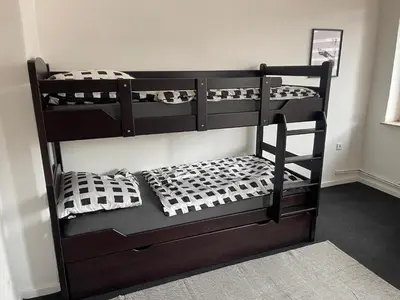 Ein Bett oder Betten in einem Zimmer der Unterkunft C3 Wohnung für Monteure und Arbeiter in Schwerte