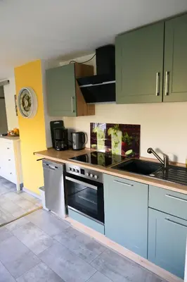 Küche/Küchenzeile in der Unterkunft Ferienwohnung Muttental