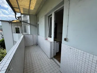 Ein Balkon oder eine Terrasse in der Unterkunft City-Apartment Monteur- & Ferienwohnung