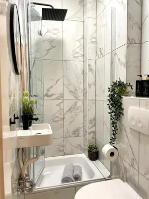 Ein Badezimmer in der Unterkunft Magarethe