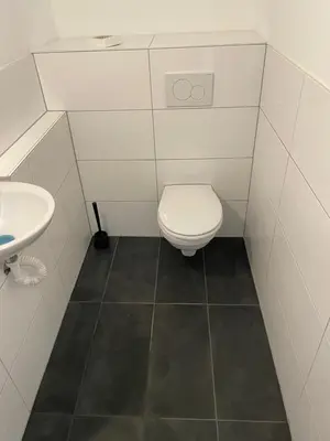 Ein Badezimmer in der Unterkunft Monteurswohnung Duisburg