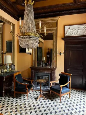 Ein Sitzbereich in der Unterkunft Villa Angela Neuer Rosengarten