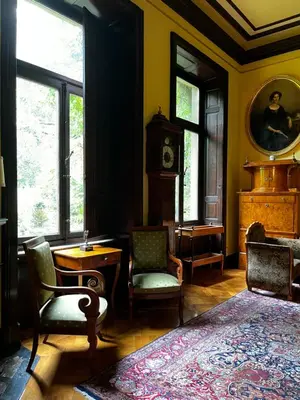 Ein Sitzbereich in der Unterkunft Villa Angela Neuer Rosengarten