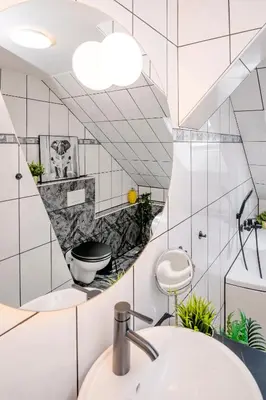 Ein Badezimmer in der Unterkunft Kurzzeitglück 24h Self Check-In E04
