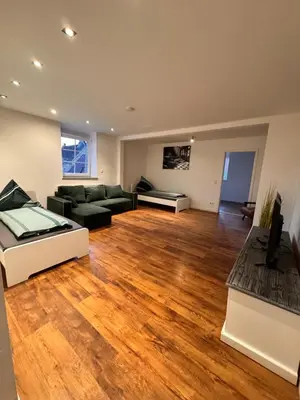 Ein Sitzbereich in der Unterkunft Rheinberg Ferienwohnung und Monteure Whg 3