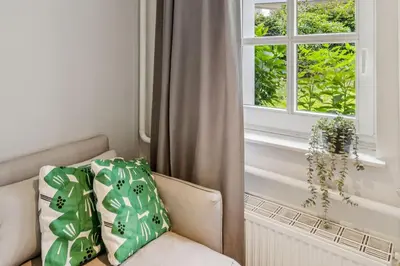 Ein Bett oder Betten in einem Zimmer der Unterkunft Gartenwohnung - NEU!In Remscheid - bei Köln