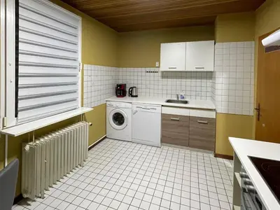 Küche/Küchenzeile in der Unterkunft Spacious Apartment in Wuppertal