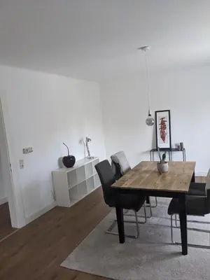 Ein Sitzbereich in der Unterkunft Fewo Steckinghof