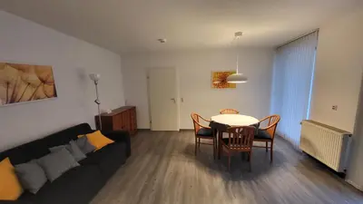 Ein Sitzbereich in der Unterkunft Appartementhaus Sudberg