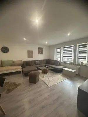 Ein Sitzbereich in der Unterkunft Moderne 2,5 Zimmer Wohnung in Herne im Herzen des Ruhrgebiets