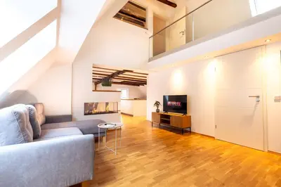 TV/Unterhaltungsangebot in der Unterkunft Fachwerk Boutique-Hotel Suite