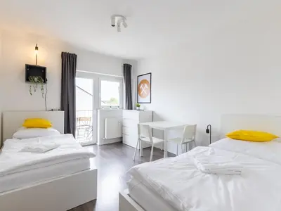 Ein Bett oder Betten in einem Zimmer der Unterkunft Nice Apartment Castrop-Rauxel