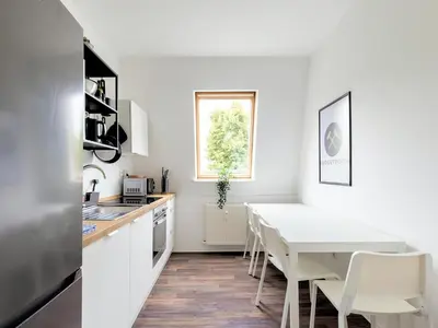 Küche/Küchenzeile in der Unterkunft Nice Apartment Castrop-Rauxel