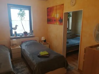 Ein Bett oder Betten in einem Zimmer der Unterkunft Fewo Dortmund nähe Phoenixsee