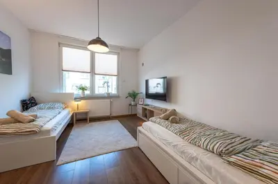 Ein Bett oder Betten in einem Zimmer der Unterkunft HagenStay Bülow 1