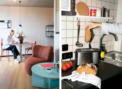 Küche/Küchenzeile in der Unterkunft STAYERY Bochum Ehrenfeld