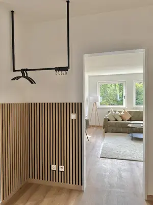 Ein Bett oder Betten in einem Zimmer der Unterkunft Neu renoviertes Apartment mit 2 Schlafzimmern, Küche & Waschtrockner - 900 m Zentrum Borken