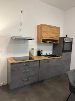 Küche/Küchenzeile in der Unterkunft Ferienwohnung Alina