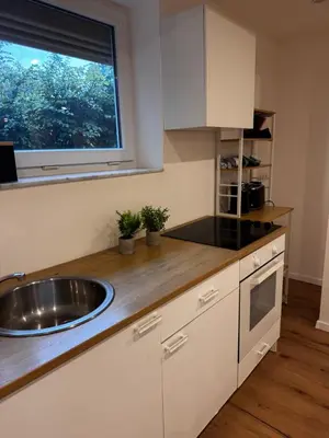 Küche/Küchenzeile in der Unterkunft Luxury Apartment nähe Düsseldorf