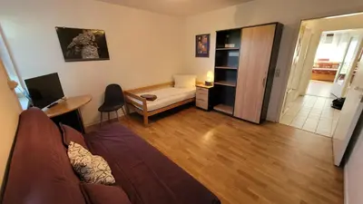 TV/Unterhaltungsangebot in der Unterkunft Monteurs-Apartment Graf Häseler