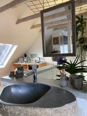 Grundriss der Unterkunft Wellness Suiten mit Whirlpool am Stadtrand von Essen