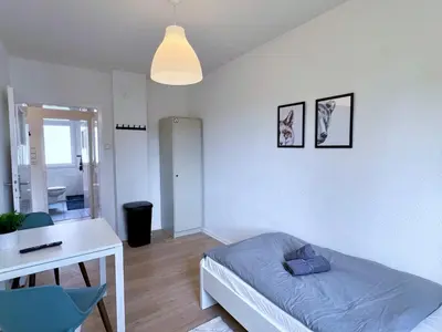 Ein Sitzbereich in der Unterkunft Work Inn Rhein Ruhr Appartement