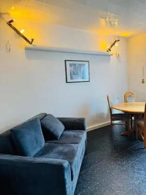 Ein Sitzbereich in der Unterkunft Großzügige Wohnung mit großem Wohnzimmer im Zentrum von Hagen