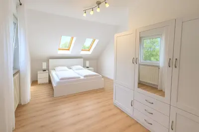 Ein Bett oder Betten in einem Zimmer der Unterkunft Cozy-Stay III, 2-Room Flat for Vacation & Messe, Düsseldorf, Perfect Connectivity